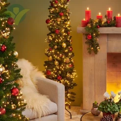 Everlands Kunstkerstboom Pencil - 210 Cm Hoog - Zonder Verlichting New