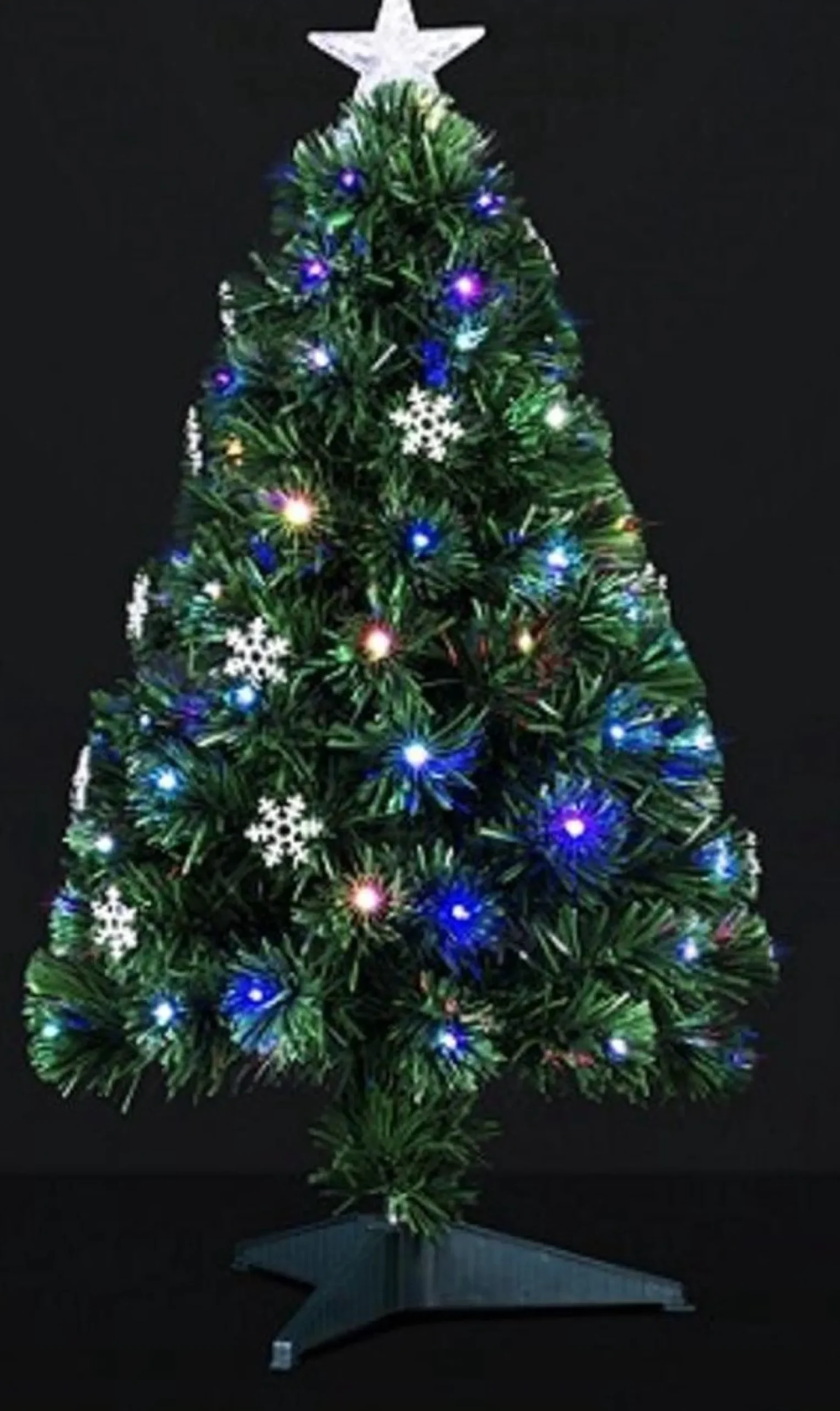 Merkloos Kunstkerstboom Spar Met Verlichting - H 90 Cm - Led Veelkleurig Cheap