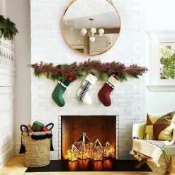 Selwo Guirlandes></noscript>Kunstmatige Rode Bessenslinger, Bessenslinger, Bourgogne Bessen Slinger Voor Kerstdecoratie