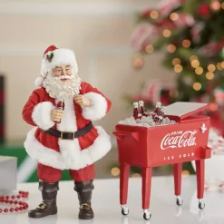 Kurt S. Adler Kerstbeelden></noscript> -Coca-Cola® Fabriche Santa + Table Cooler