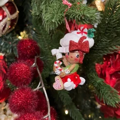 Kurt S. Adler Kerstboomversieringen></noscript> Kerstornament - Gingerbread Mannetjes Chocolademelk - Set Van 2 - Bruin Wit - 10Cm
