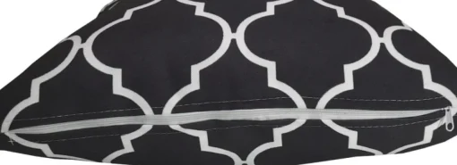 De Groen Home Kerstkussens>Kussenhoesjes X2- Velvet - Wit Ogea Patroon- 45X45 - Kussensloop - Fluweel -Aan Beide Zijden Bedrukt