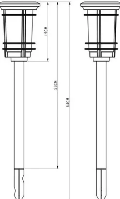 GALIX Guirlandes>Lantaarn Op Zonne-Energie - Natuurlijk Vlameffect -