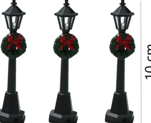 Banzaa Kerststallen>Led Kerstdorp Verlichting Lantaarn Set 3 Stuks