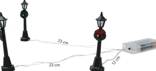 Banzaa Kerststallen>Led Kerstdorp Verlichting Lantaarn Set 3 Stuks