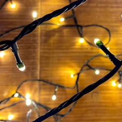 Solistech Led Kerstverlichting Buiten - 30M - Verlengbaar (60M/90M/120M) - 300 Lichtpuntjes - Ip44 Waterbestendig - Warmwit 2700K - Donkergroene Kabel - Kerst Verlichting Voor Binnen En Buiten - Zeer Energiezuinig 3,6W Cheap
