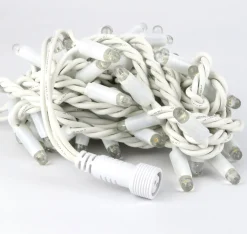 Solistech Led Kerstverlichting Eter Koppelbaar - 50 Lichtpuntjes - Ip65 Waterdicht - Warm Wit 2700K - Hoogwaardige Rubberen Kabel - Energiezuinig 3W - Incl. Stekker 5 M Best