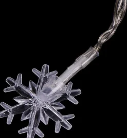 Brill-ligfut Led Lampjes Slinger - Sneeuwvlokken - 6 Meter - 40 Lichtjes - Wit Licht - Kerst - Winter - Lichtsnoer Op Batterij Cheap