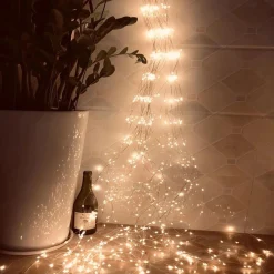 Merkloos Led Lampjes Verlichtingsbundel - 10 Strengen Van 80 Cm - Kerst Versiering - Regen / Ijs / Waterval Lichtjes - Fairy Lights - Draadverlichting Cheap