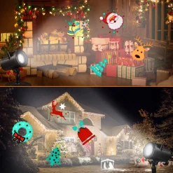 Merkloos Led Laser Licht Projector | 72 Motieven | Kerst Verlichting | Verschillende Thema's | Voor Buiten & Binnen | Shop