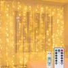TULITE® Led Lichtgordijn Sfeerverlichting - Kerstverlichting - Usb - Incl. Afstandsbediening - 3X3 Meter - Warm Wit - Sfeerverlichting Voor Binnen En Buiten - 300 Leds Outlet