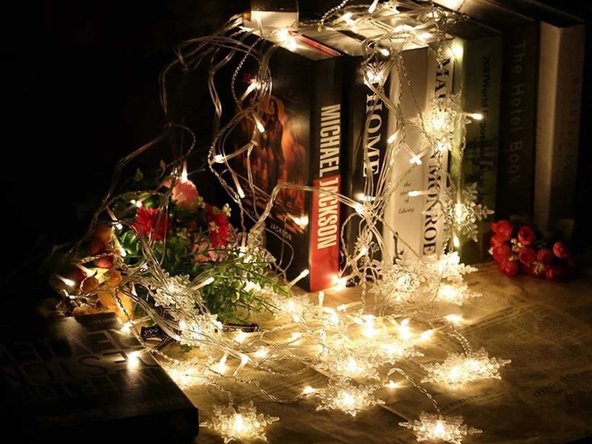 Xd Xtreme Led Sneeuwvlok Lichtgordijn - Kerstverlichting - Lichtgordijn - Energiebesparend - - Decoratie Verlichting - Kerstdagen - Feestdagen - Feestverlichting - Warm Wit Outlet