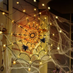 Merkloos Led Spinnenweb Halloween Fairy Lights Usb-Verlichting Duurzaam Griezelig En Mooi Shop