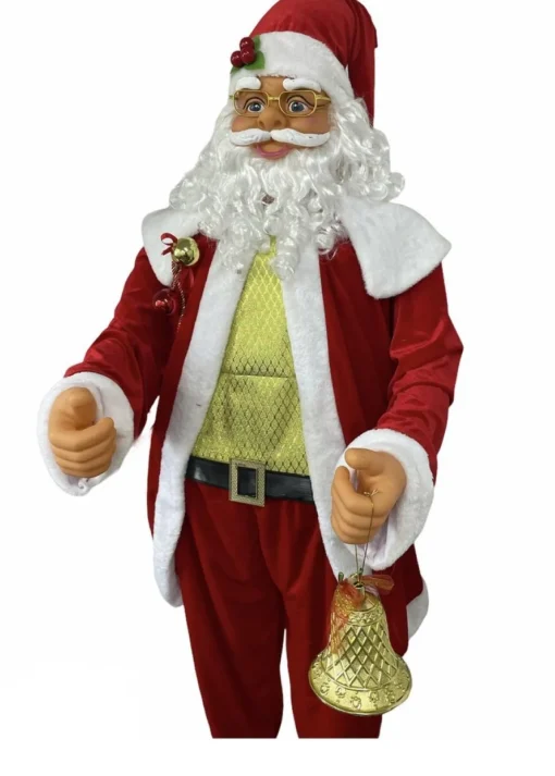 Magic Christmas Toys Kerstbeelden>Levensgrote Kerstman Danst En Zingt (1.80 M)