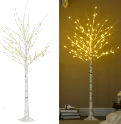 Zenzee Lichtboom - Lichttakken - Led Boom - Kerstverlichting - Lichttak - Kerstversiering - Kerst - 180 Cm - 96 Led's - Warmwit Fashion