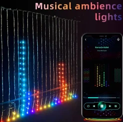 Lichtendirect -Smart-Lichtslinger-400 Rgb Leds- 2X2M- App-Sfeerverlichting-Decoratie-Kerstverlichting-Tuinverlichting-Bruiloft-Festival-Lichtsnoer-Prikkabel Store