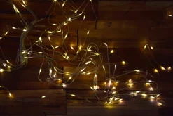 discountershop Lichtgordijn | Lichtvorhang | Warm Wit | +8 Functies | Gordijnverlichting 200 Led| 190X100 Cm Discount