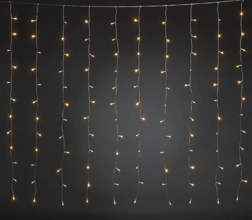 Konst Smide Lichtgordijn Voor Binnen - Extra Warm Wit - 1.4 X 1.2 Meter - 120 Leds - Kerstverlichting Best Sale