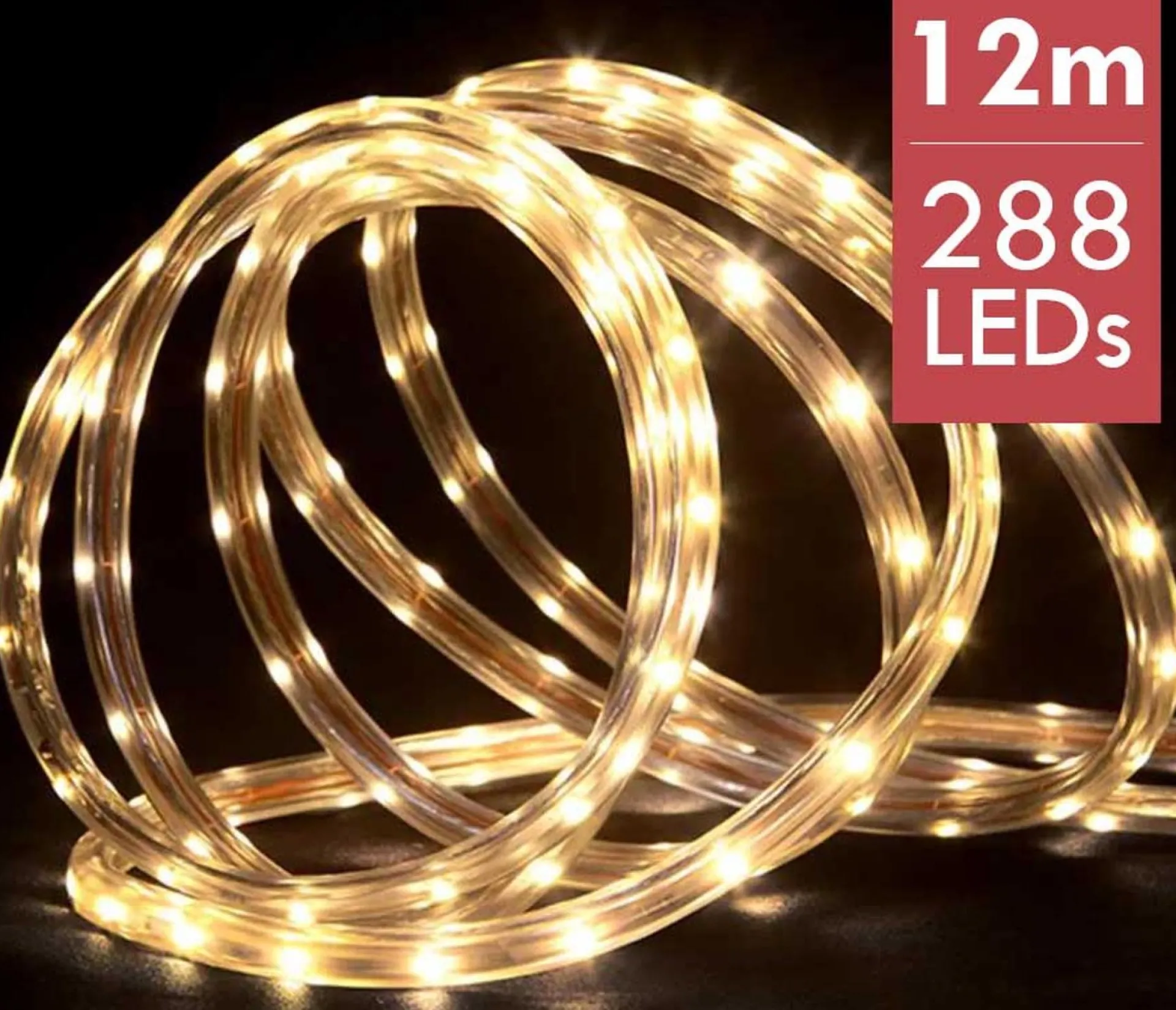 RTM Lighting Lichtslang / Slangverlichting 12M Met 288 Led Lampjes - Extra Warm Wit Licht Store