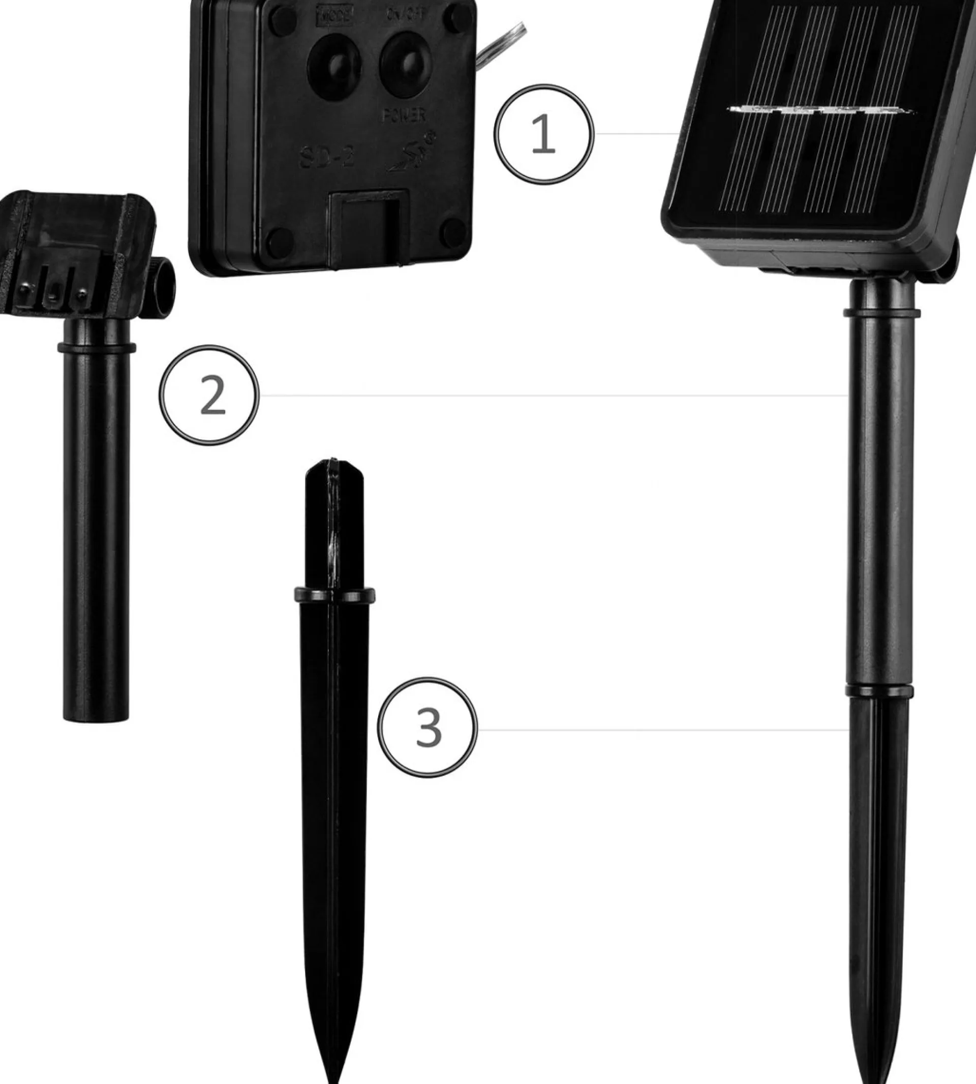 Trend24 Lichtslang Buiten - Kerstverlichting Buiten - Kerstverlichting Binnen - Kerstversiering - Lichtsnoer - Slangverlichting - Voor Binnen En Buiten - Solar - Op Zonne Energie - 10 M - Koud Wit Shop