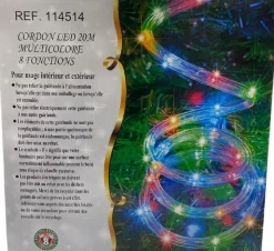 Zatzon Lichtslang Led Slinger 20M - Veelkleurig - Lichtsnoer - Led - Ledsnoer - Kerstverlichting - Kerst - Terrasverlichting - Binnen - Buiten - Multifunction 34W - 20M - Guirlande - Snoer - Professioneel Decoreren Fashion