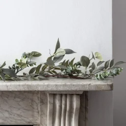 * Kerstkransen></noscript>Lights4Fun Kerstset 1,5 M Eucalyptus - Laurierkerstslinger & 50 Cm Kerstkrans