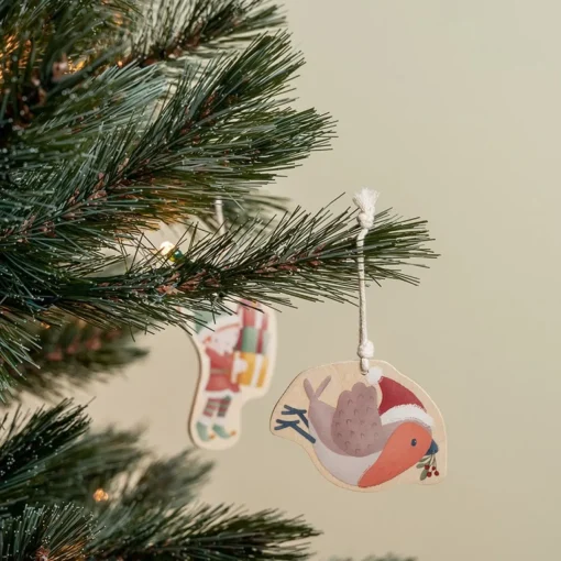 Little Dutch Kerstboomversieringen> Houten Kersthangers - Kerstdecoratie