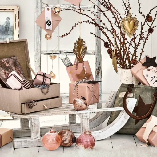 Loberon Kerstbeelden> Decoratieve Slee Joshua Antiekwit