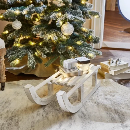 Loberon Kerstbeelden> Decoratieve Slee Joshua Antiekwit