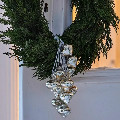 Loberon Kersthanger> Kerstversiering Sassey Antiekzilverkleurig