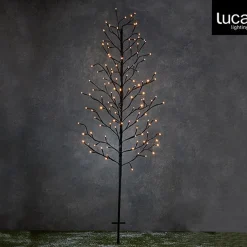 Luca lighting - Garden D''Light Tak Boom Zwart Warm Wit 118Led Ip44 8 Function Controller En Timer - L80Xh150Cm - Woonaccessoires En Seizoensgebondendecoratie (Europese Stekker ) Flash Sale