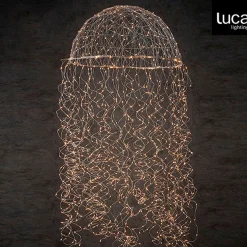 Luca lighting - Kroonluchter Kwal Zilver Warm Wit 1280Led Ip44 - L200Xd60Cm - Woonaccessoires En Seizoensgebondendecoratie (Europese Stekker ) Best Sale