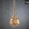Luca lighting Bal Aan Touw Kerstverlichting Met 30 Led Lampjes En Decoratie - H94 X O14 Cm - Transparant New