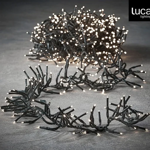 Luca lighting Cluster Kerstverlichting Met 576 Led Lampjes - L Klassiek Wit 420 Cm New