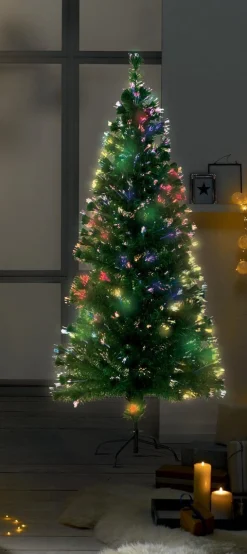 Luca lighting Greenwood Kunstkerstboom Met Fibre Optic Verlichting - H180 Cm - Multikleur Hot