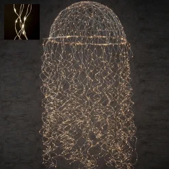 Luca lighting Kroonluchter Kwal Met Warm Witte Led Verlichting - H150 X O45 Cm - Zilver Shop