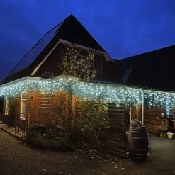 Luksus ™ Led Gordijn - Ijspegel Verlichting | Dual Color 960 Led Lampjes Extra Warm Wit + Koud Wit | Voor Binnen En Buiten | 20 + 10 Meter Snoer | 9 Lichtstanden & Timer Functie New