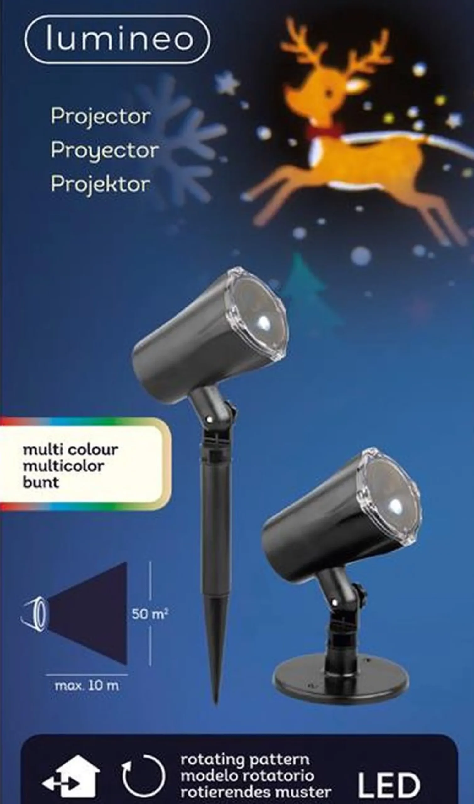 Lumineo Led Projector Roterend Effect 11,5X33Cm Best