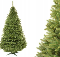 LEAN TOYS Luxe Diamond Kunstkerstboom 150 Cm Natuurspar - Zeer Dicht Takkenstelsel - Eenvoudige Opbouw Zonder Gereedschap - Onderhoudsvriendelijk En Herbruikbaar - Kunststof Spar Kerstboom - Natuurlijke Uitstraling Discount