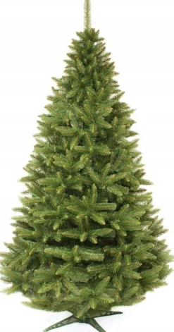 LEAN TOYS Luxe Diamond Kunstkerstboom 150 Cm Natuurspar - Zeer Dicht Takkenstelsel - Eenvoudige Opbouw Zonder Gereedschap - Onderhoudsvriendelijk En Herbruikbaar - Kunststof Spar Kerstboom - Natuurlijke Uitstraling Discount