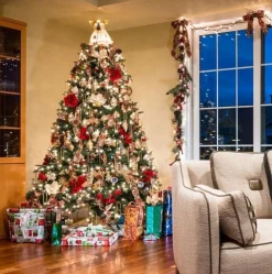 Silumen Luxe Groene Kunstboom 180Cm Pe / Pvc Met 659 Koppen, Metalen Voet - Plastic - Groen - Store