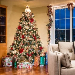 Silumen Luxe Groene Kunstboom 150Cm Pe / Pvc Met 400 Koppen, Metalen Voet - Plastic - Groen - New