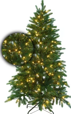 Excellent Trees Luxe Kerstboom ® Led Falun Green 180 Cm Met 270 Lampen Cheap