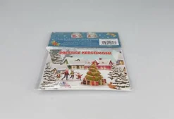 Merkloos Luxe Kerstkaart 3D Pop-Up - Multicolor - A5 Clearance