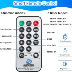 Merkloos 10M 100 Led Fairy Lights Warm Wit Met Afstandsbediening 8 Lichtstanden Indoor Outdoor Party Garden Decoratie Kerstverlichting Hot