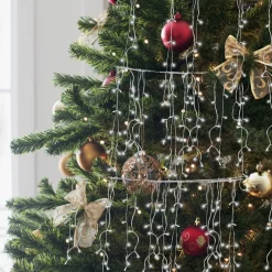 Merkloos 20M 600 Led Gordijn Led Kerstverlichting Gordijn Kerstverlichting Gordijn Voor Binnen En Buiten -Timer- 600 Led Lampjes- Koud Wit Cheap