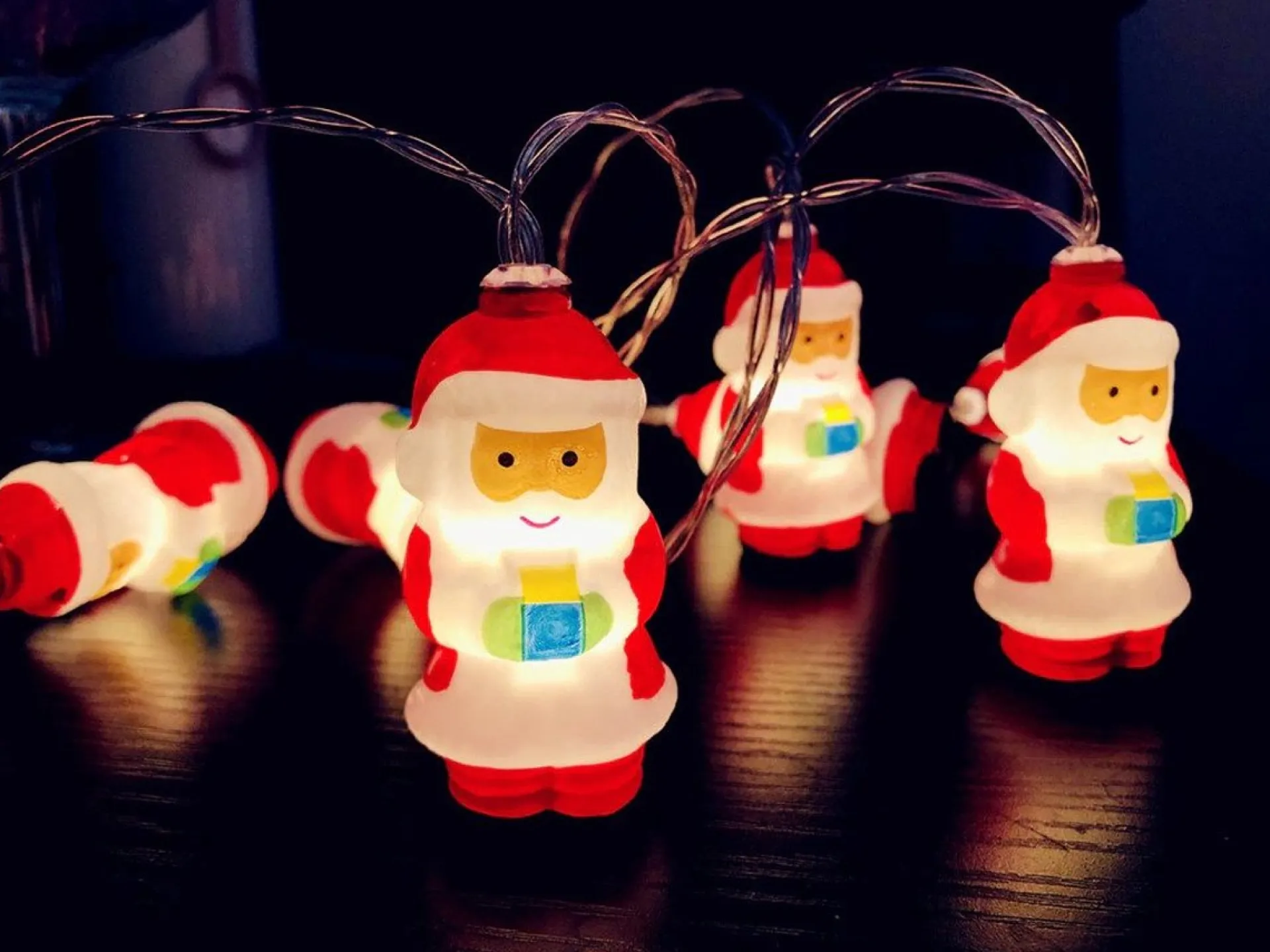 Merkloos 3M - 20Led Kerstman Kerstverlichting - Fairy Lights - Santa String Lights - Batterij Aangedreven (3X Aa) - Feest Decor - Xmas Verlichting - Santa - Flash Sale