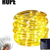 * 7M - Touw Strip - Licht Snoer - Solar Led - Waterdichte Buis - Touw - Outdoor - Tuin - Kerst - Geel Outlet