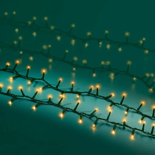 Lumineo 22,5M Led Compact Kerstverlichting - Steady - 1000 Lampjes - Goud - Dimbaar 22.5 Cm Outlet