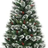 MARA Kunstkerstboom - Rode Bessen - Sneeuw - Denneboom - Metalen Standaard - Pvc - 210 Cm Shop